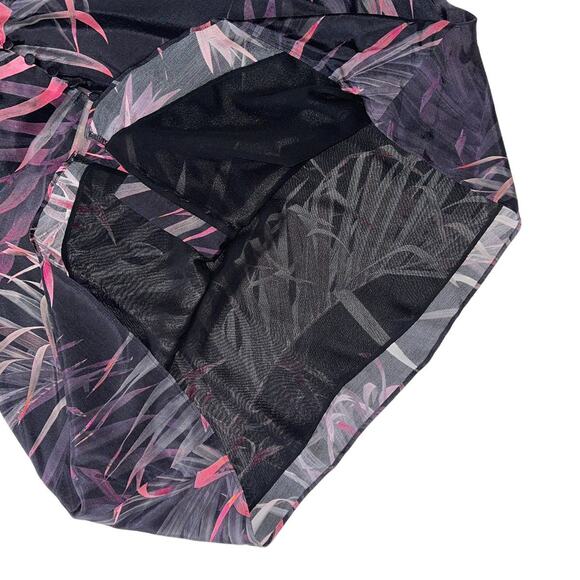 All Saints Demi Black and Floral Mini Dress Size 8 - Picture 10 of 16